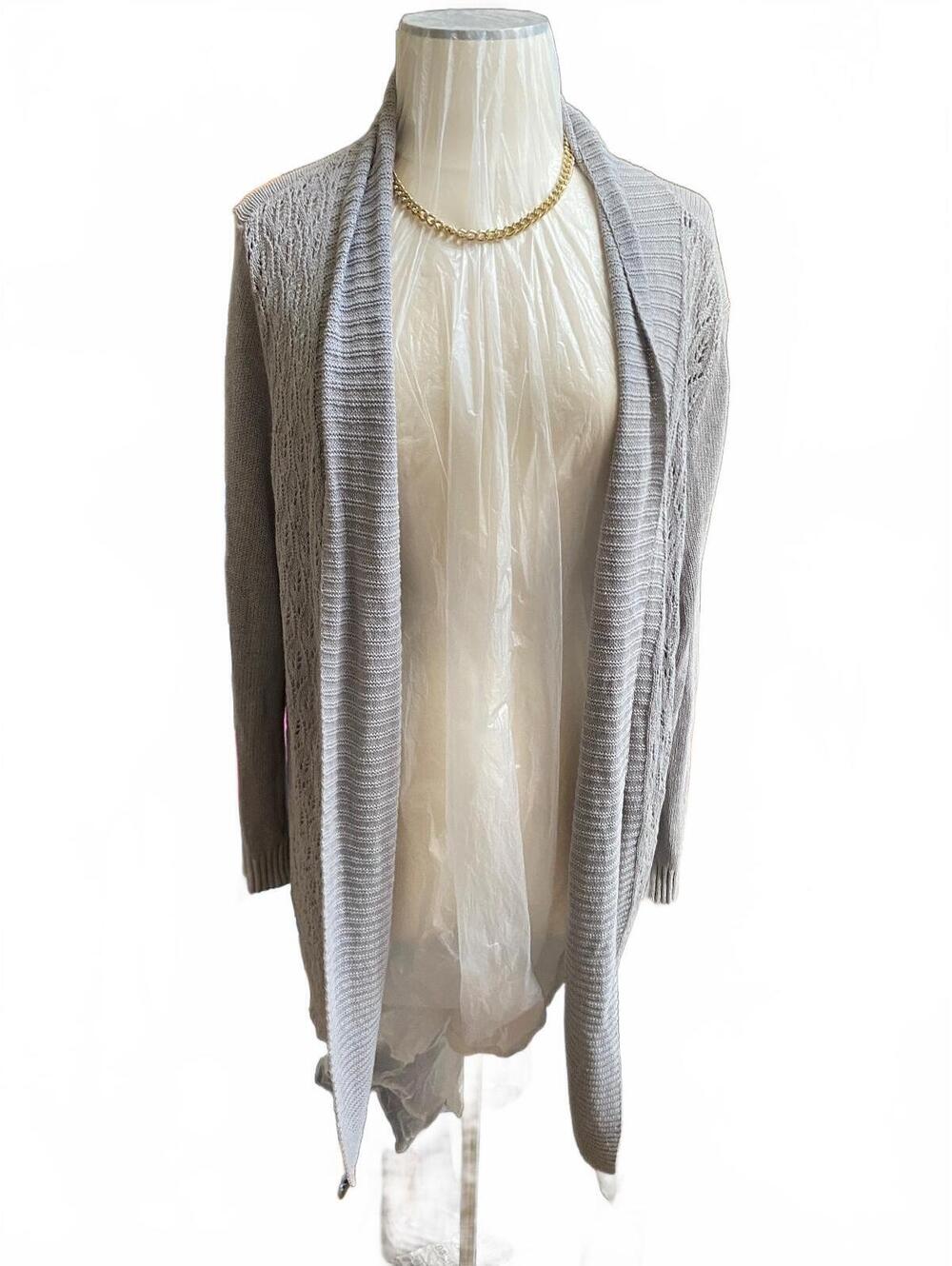 Eddie BauerWomen's Gray Open Front Cardigan Sweater Size